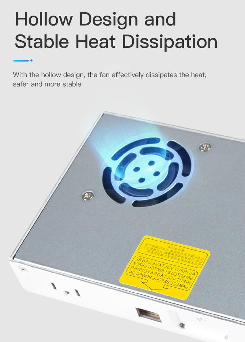 Creality Ender-3 V3 SE/KE 350W Power Supply, Safe and Reliable, 3D Printer Accessories for Ender-3 V2/3 Max Neo/3 Neo/3 S1/3 S1 Pro/Ender-3 S1 PLUS/K1/K1 SE/CR-10 SE image number 4