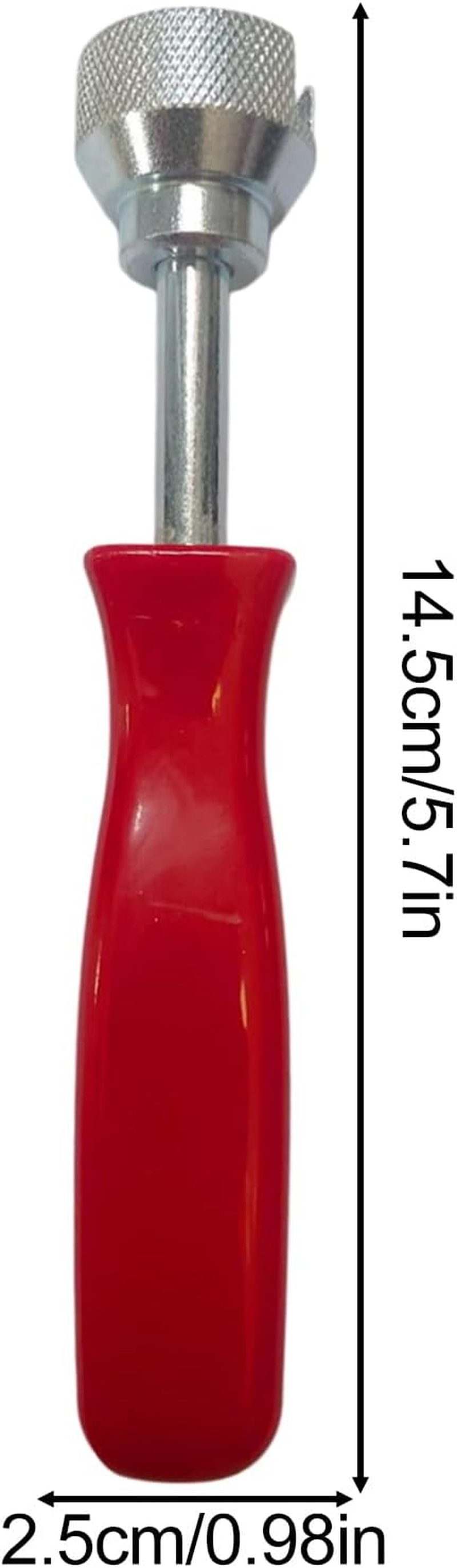 Brake Spring Compressor Tool - Brake Shoe Spring Tool | Car Drum Brake Repair Install Tool | Hold down Brake Spring Washer Tool | Steel Versatile Brake Drum Tool with Ergonomic Handle - Red image number 3