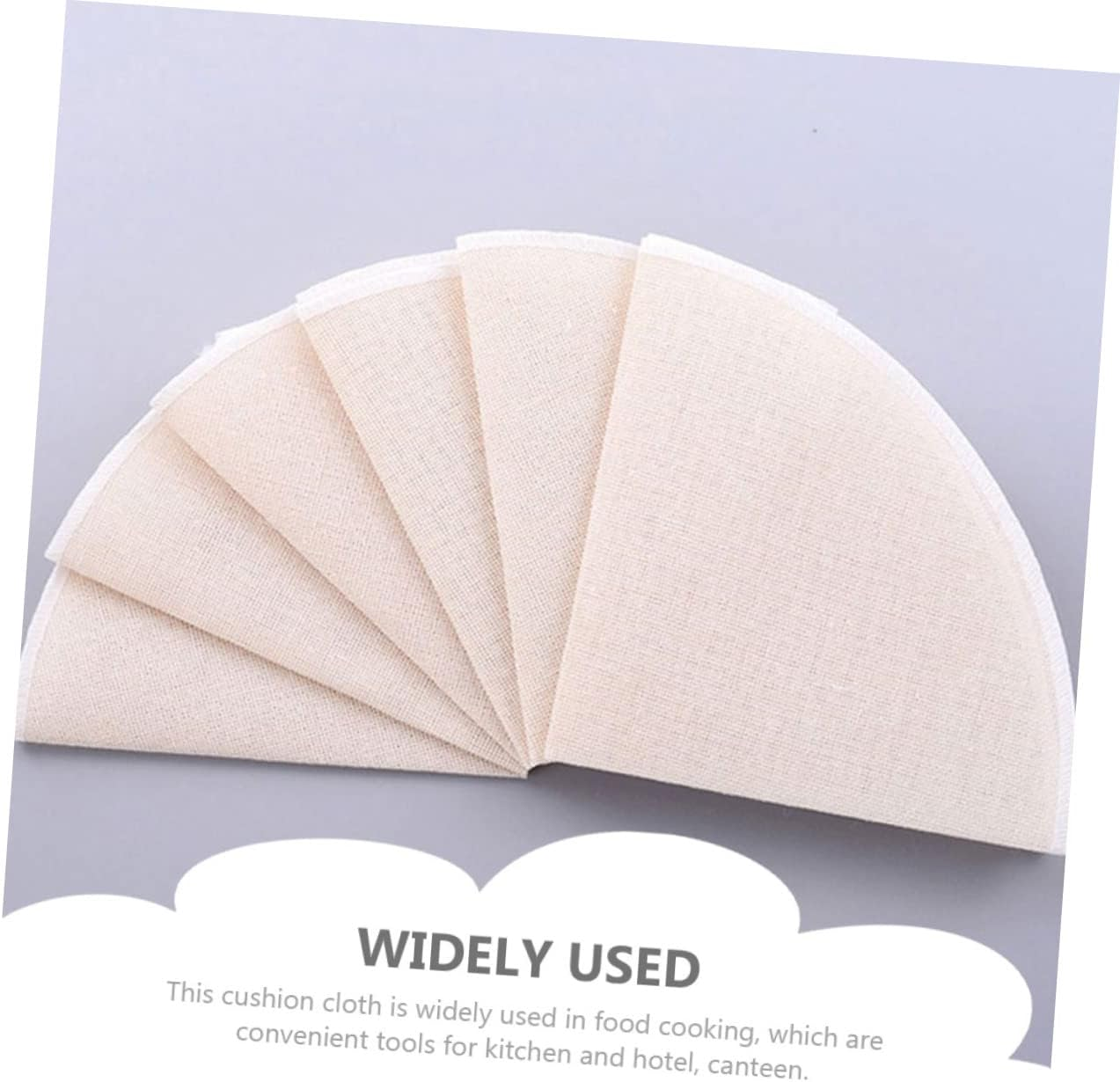 Alipis Cotton Steamer Mats and round Steamer Liners 26Cm Non-Stick Breathable Mesh Cloth for Dim Sum and Dumplings Kitchen Reusable 30Pcs Set for Food Steaming image number 5