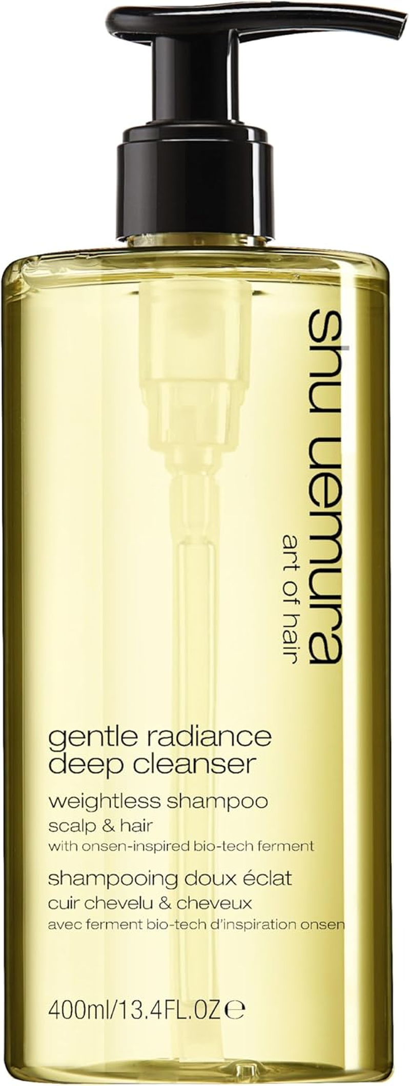 Shu Uemura, Gentle Radiance Weightless Shampoo Deep Cleanser, All Hair Types, Enriched with Onsen-Inspired Bio-Tech Ferments, Cleanses & Balances Scalp and Hair, 400 Ml image number 2