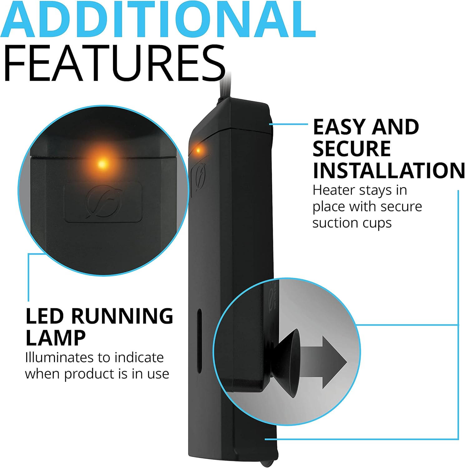 Fluval P50 Submersible Aquarium Heater for up to 15 Gallons, 50 Watts image number 1