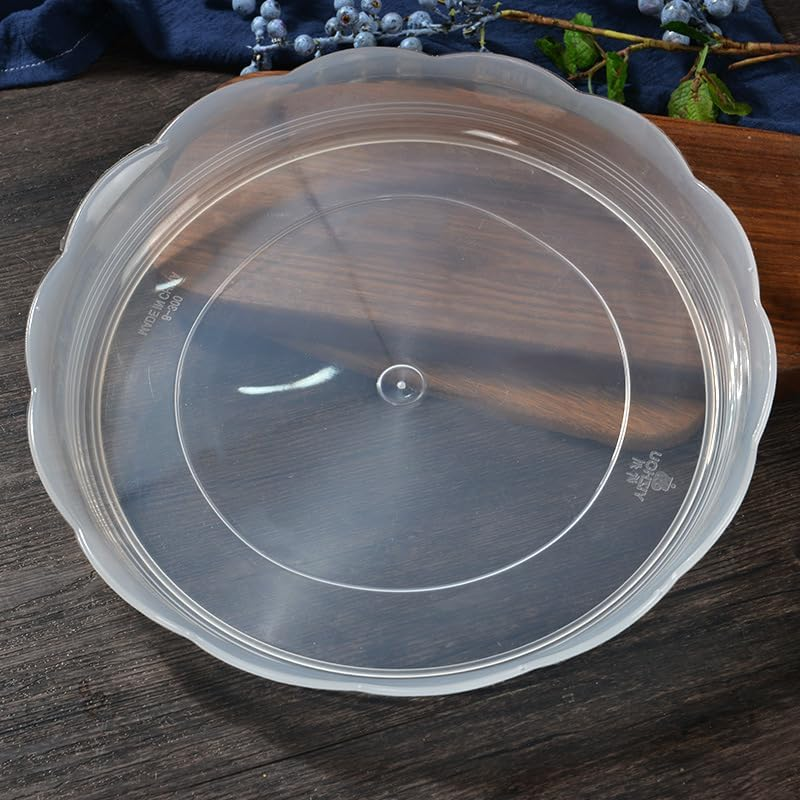 10 Pieces of Clear Plastic Plant Saucer Drip Trays for Pots (14Cm) image number 1