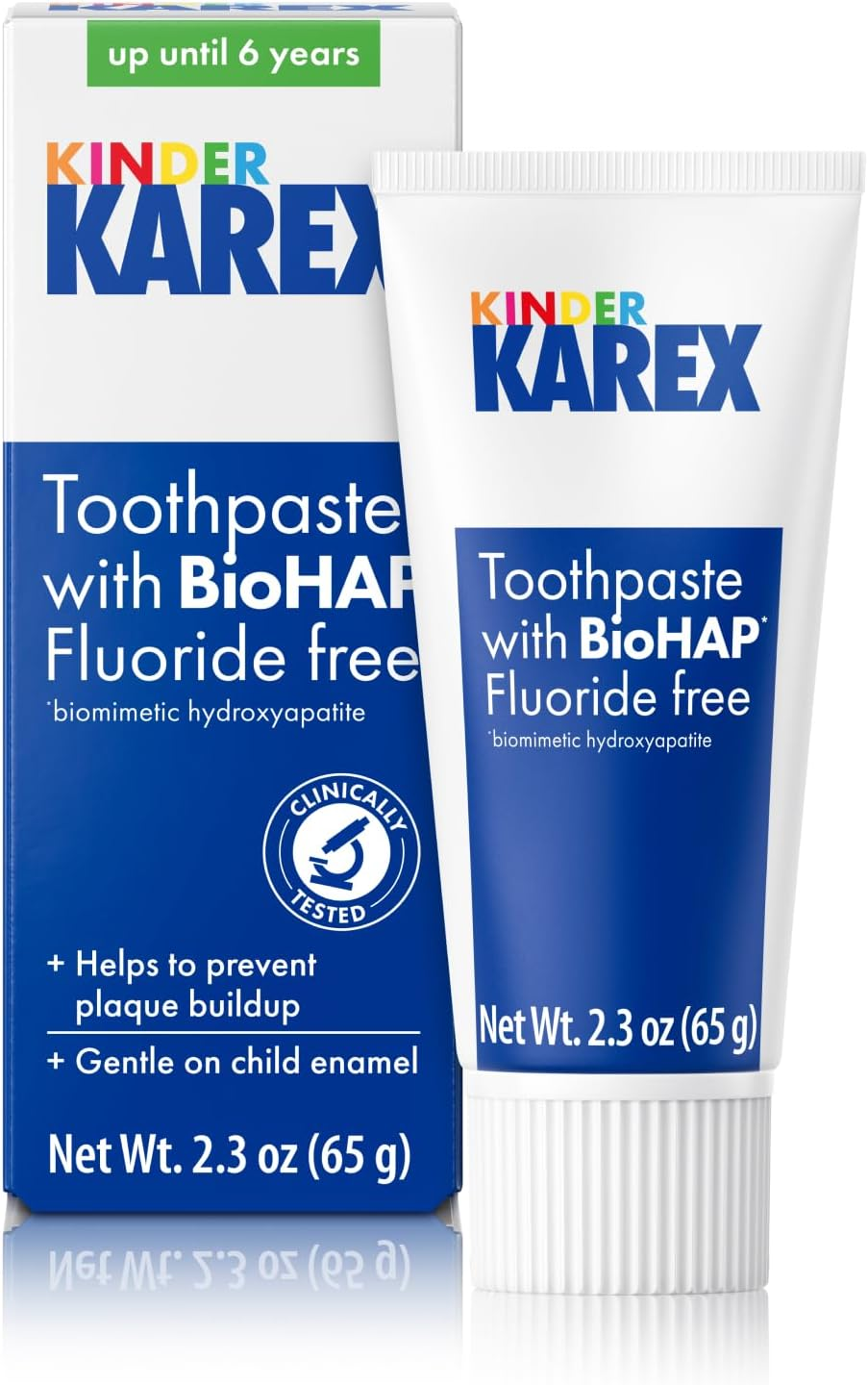 Kinder Karex Hydroxyapatite Kids Toddler Toothpaste I Fluoride Free I Clinically Tested I 2.3 Oz image number 2