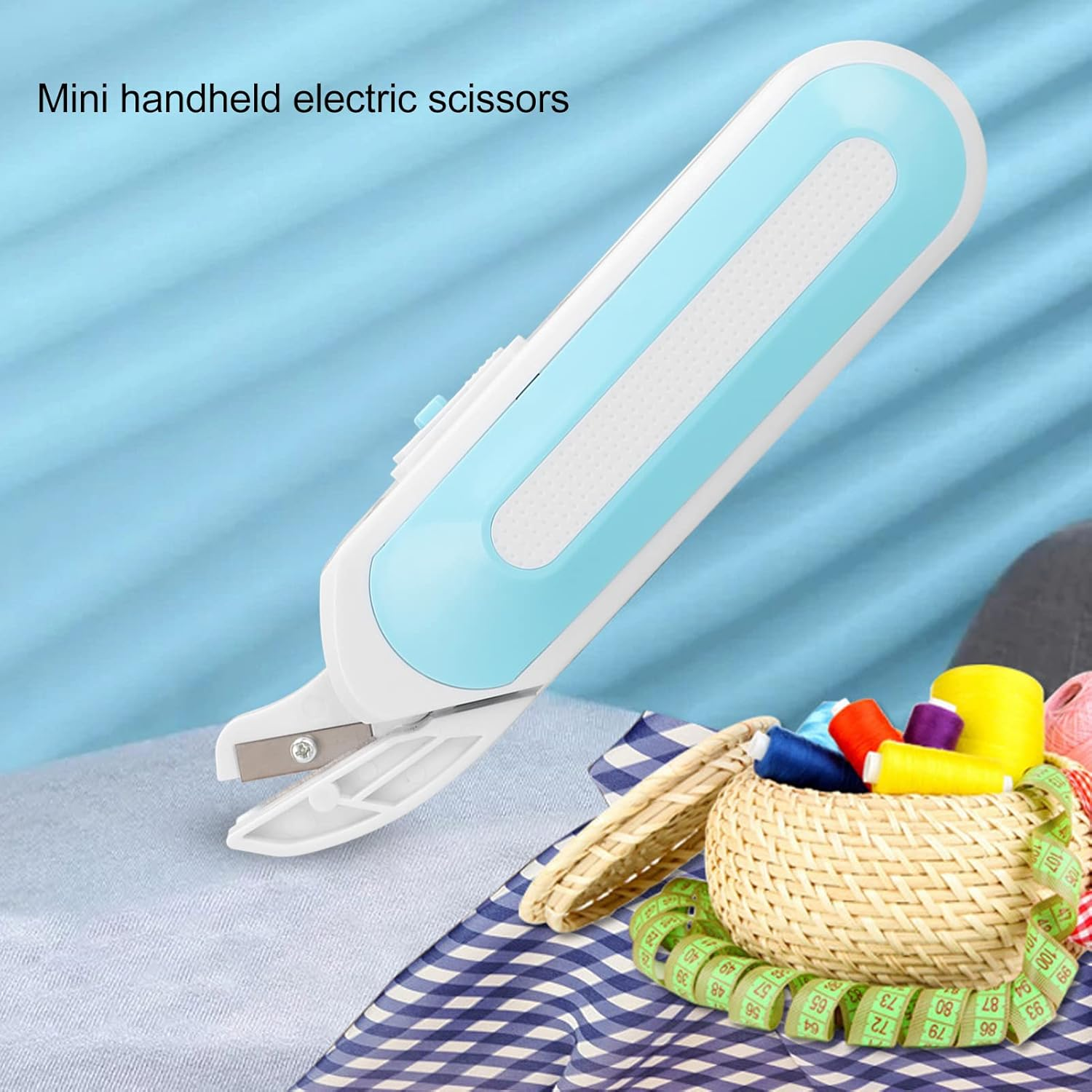 Cordless Electric Scissors - Multi-Purpose Fabric, Carpet & Leather Cutter - Battery Powered Gift Wrap & Home Use Electric Scissors