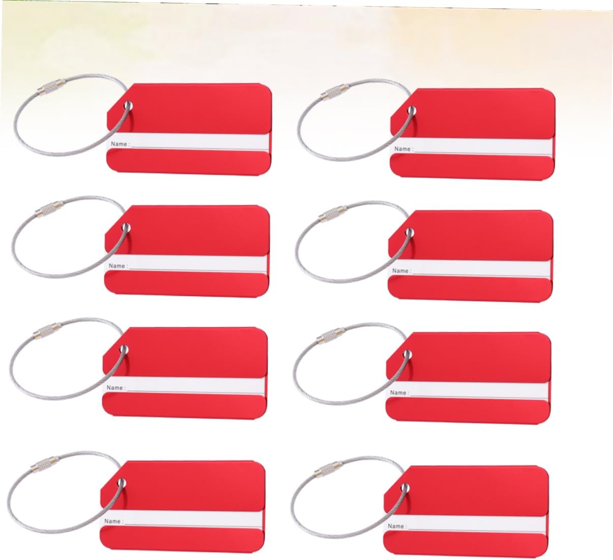 WRITWAA 30Pcs Aluminum Luggage Tags for Travel Fashion Baggage Tag Suitcase Handbag Name Travel Accessories image number 3