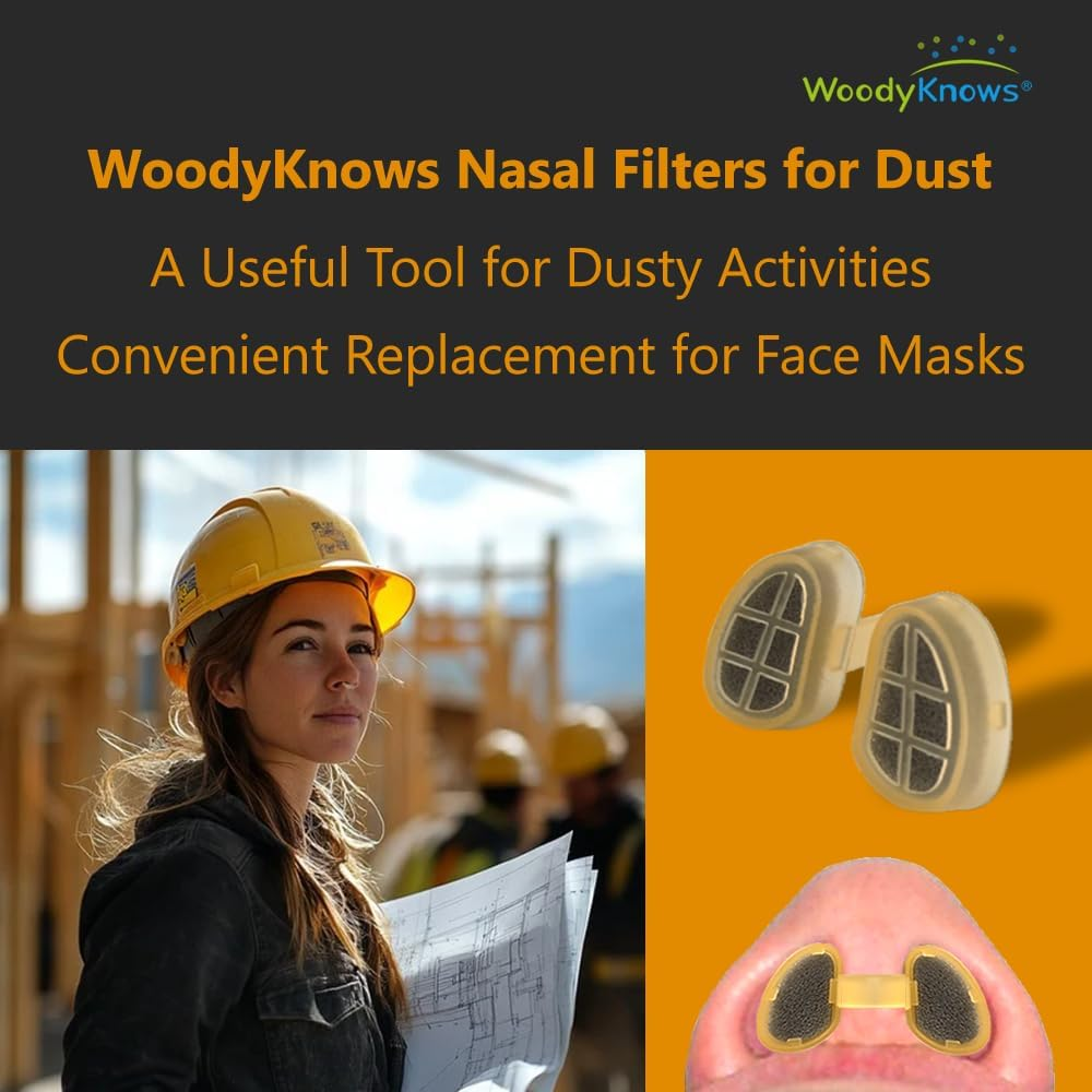 Woodyknows Nasal Filter for Dust, Lessens Your Exposure to Airborne Particles (Trial S/M/L/XL) image number 3