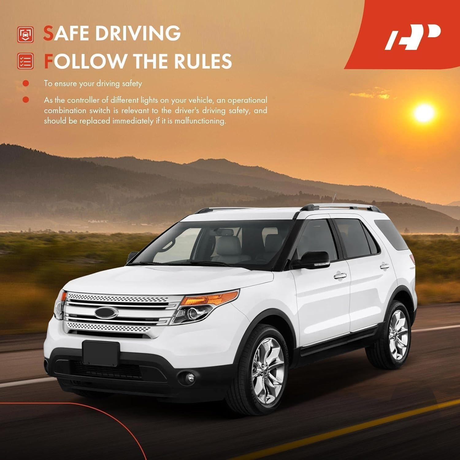 A-Premium Turn Signal Switch Windshield Wiper Washer Multi-Function Lever Compatible with Ford Expedition 2003-2006, Explorer 2002-2005 & Mercury Mountaineer 2002-2005, Replace# 2L2Z13K359AAB, CBS1172 image number 6