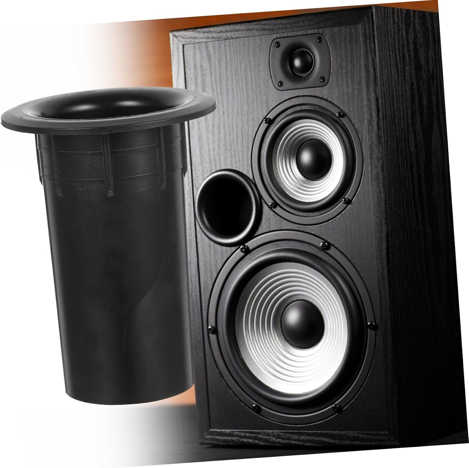 LRXIYODE 12 PCS Plastic Subwoofer Port Tube Speaker Accessory Easy Install Stain Resistant Enhances Low Frequency Output for Home Car Portable Speakers image number 3