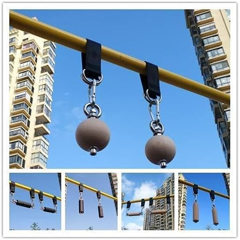 Tree Swing Hanging Straps Kit Short Straps 2 Pcs 9.84Inches with Heavy Duty Safety Lock Carabiner Hooks for Swing Hammocks Yoga Seat Sandbags Gym Equipment Pulley System Perfect (Black) image number 5