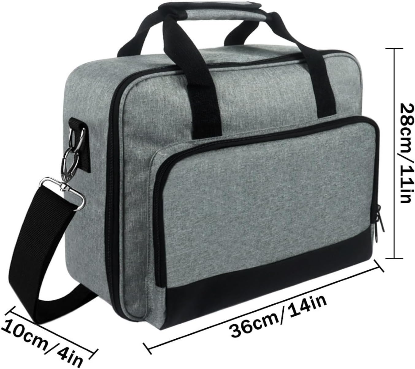 Projector Bag for Projector, Projector Travel Bag, Portable Projector Bag, Projector Carry Bag, Projector Bag with Shoulder Strap, Compatible with Most Large Projectors image number 5