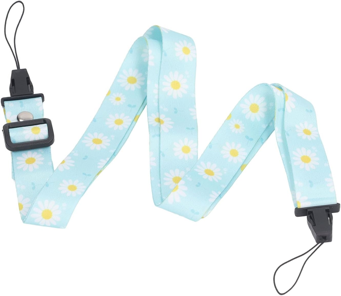 Zopsc Cute Camera Strap, Stylish Printed Camera Strap Beltfor Fuji for POLAROID for Instant Camera Mini12 11 8, Adjustable Thin Strap Neck Shoulder Strap for Girls Boys (Flower Pattern) - Gradient image number 2