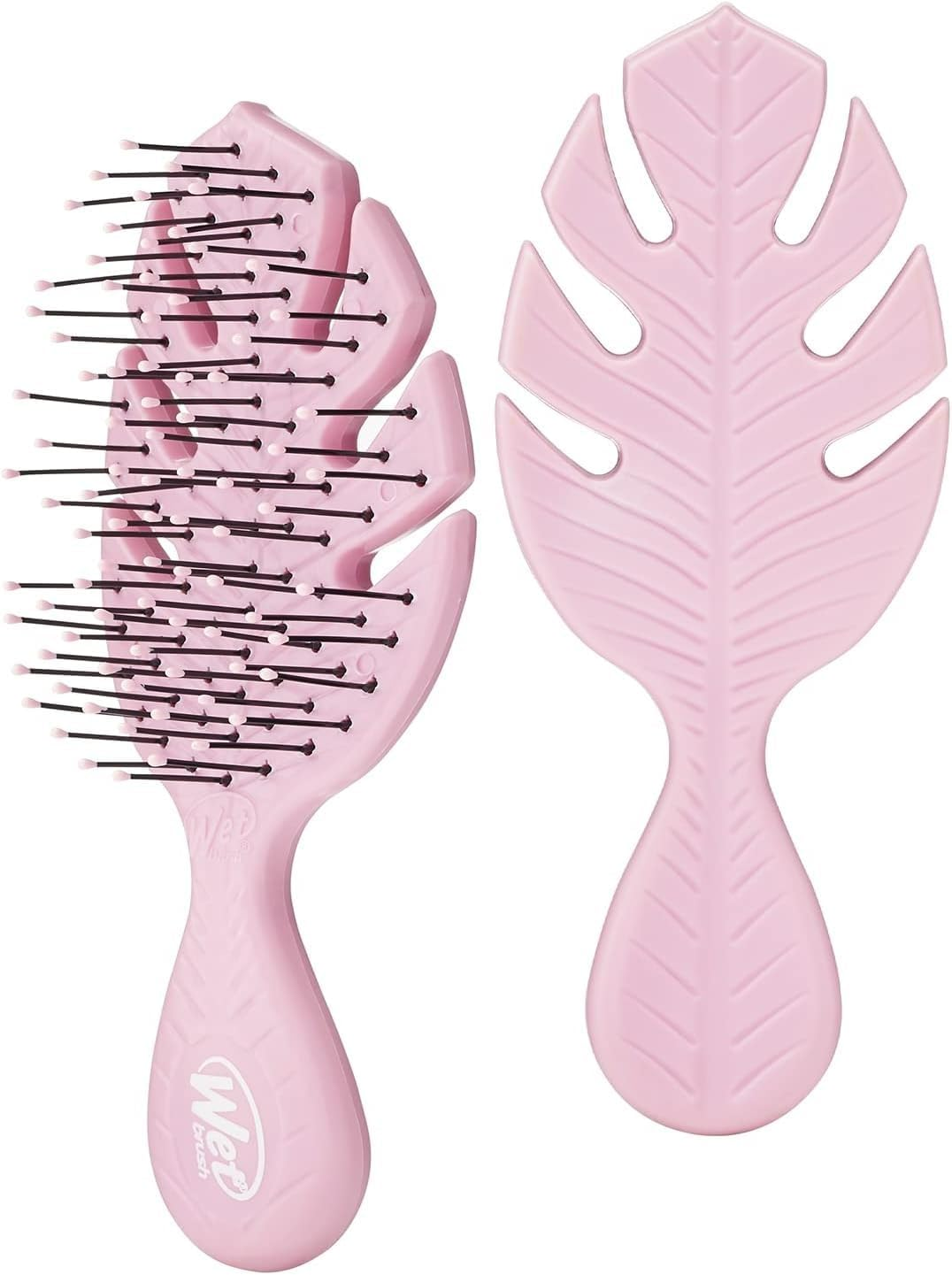 Wet Brush Go Green Mini Detangler - Detangling Travel Hair Brush - Ultra-Soft Intelliflex Bristles Glide through Tangles with Ease - Gently Loosens Knots While Minimizing Pain, Split Ends Ad Breakage