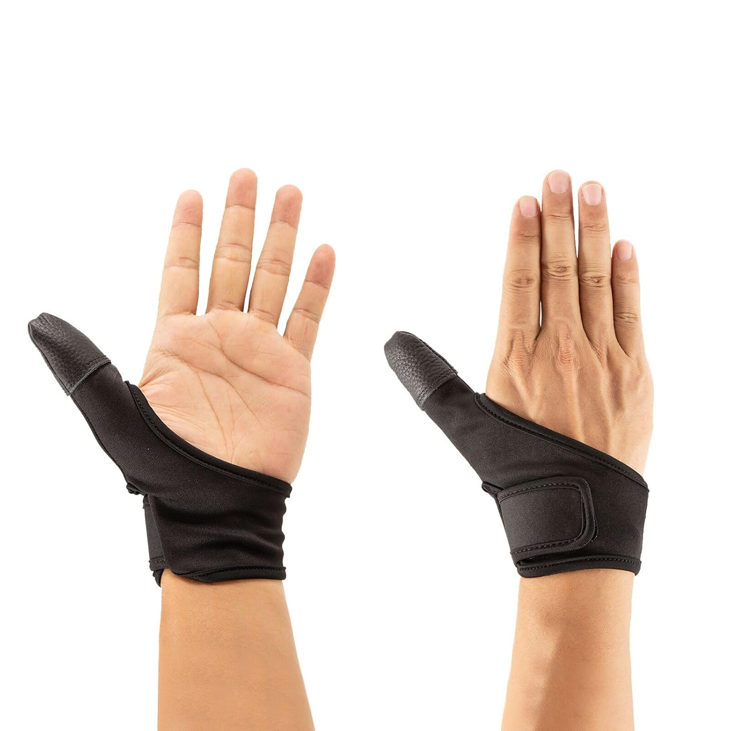 Adult Thumb Guards Habit Finger Gloves for Finger Sucking Stop Nail Thumb Sucking Guard Breathable Thumb Glove to Help Stop Skin Picking Thumb Sucking and Hair Pulling (Leather-1) image number 6