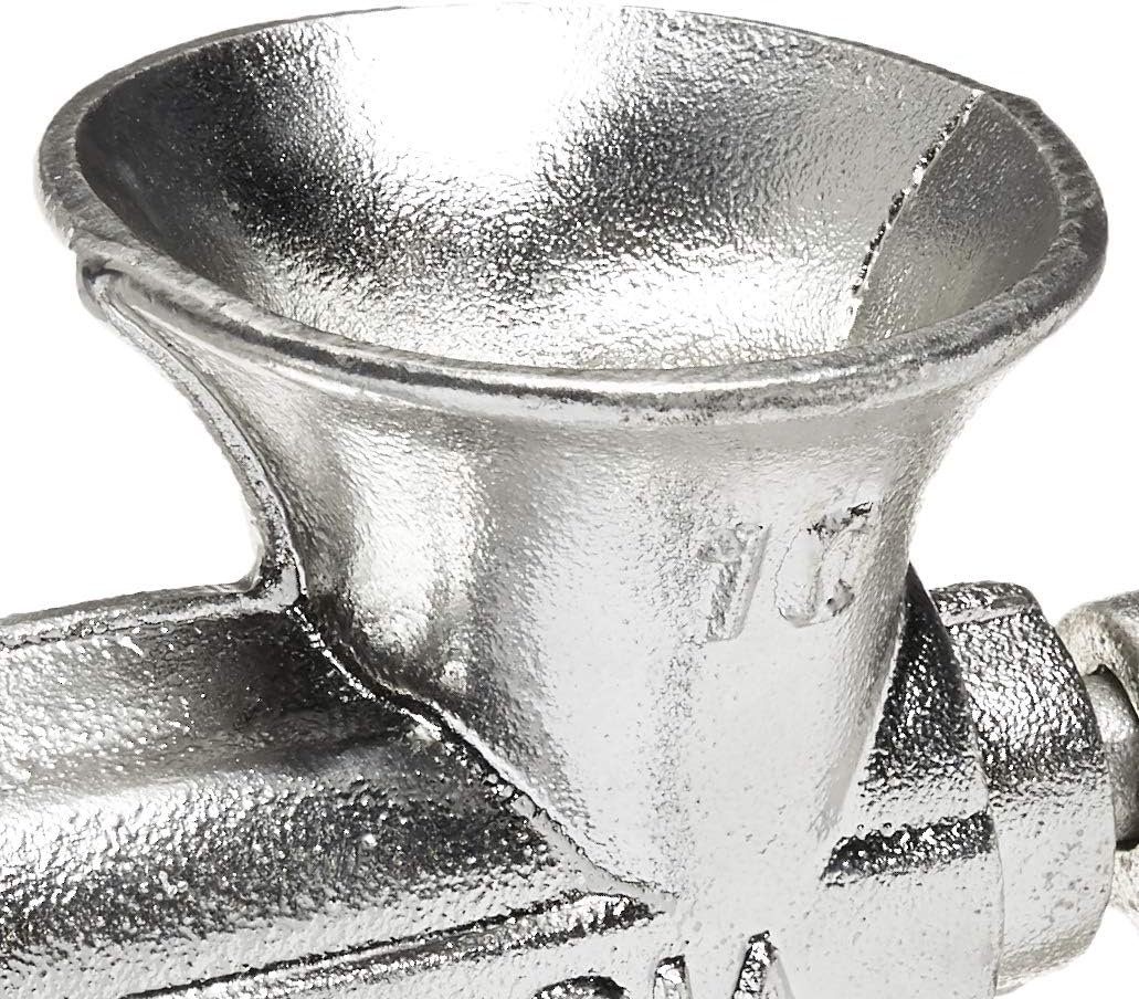 Victoria Cast-Iron Meat Grinder with a Table Clamp Mount, Manual Sausage Grinder and Meat Mincer, Number 10, Made in Colombia