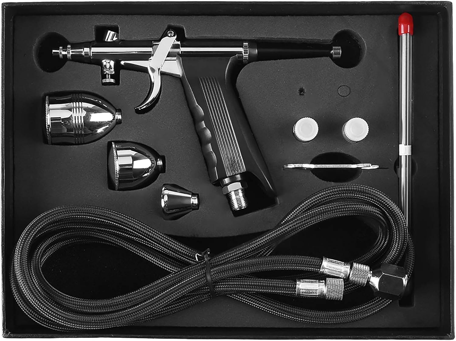 Paint Sprayer HVLP Spray Gun with Three Nozzles and Multiple Cups for Automotive Leather and Detailed Painting Projects