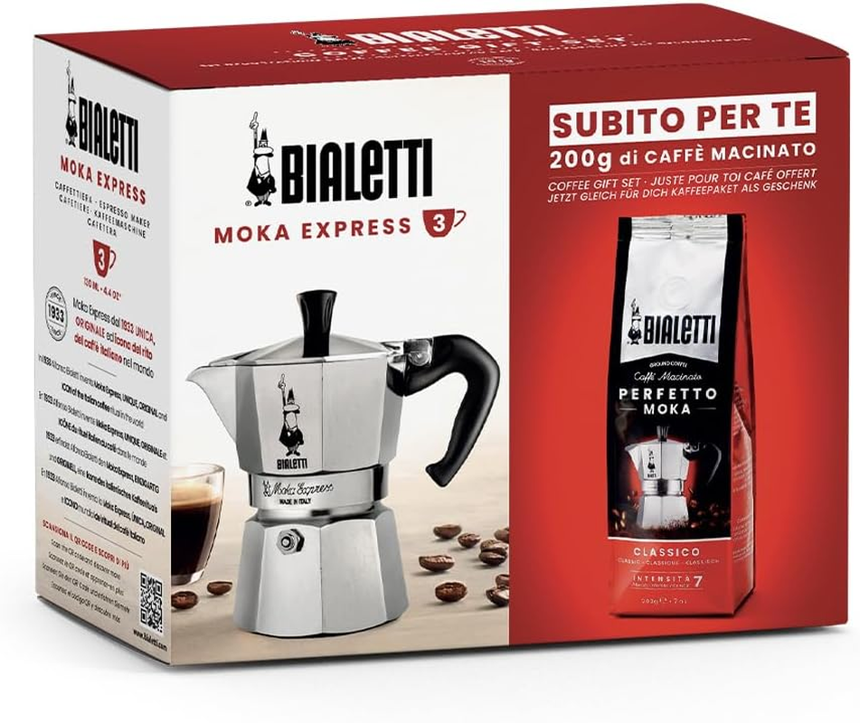Bialetti 3Tz Express Moka Pot with Perfect Classic Moka 250 G image number 4