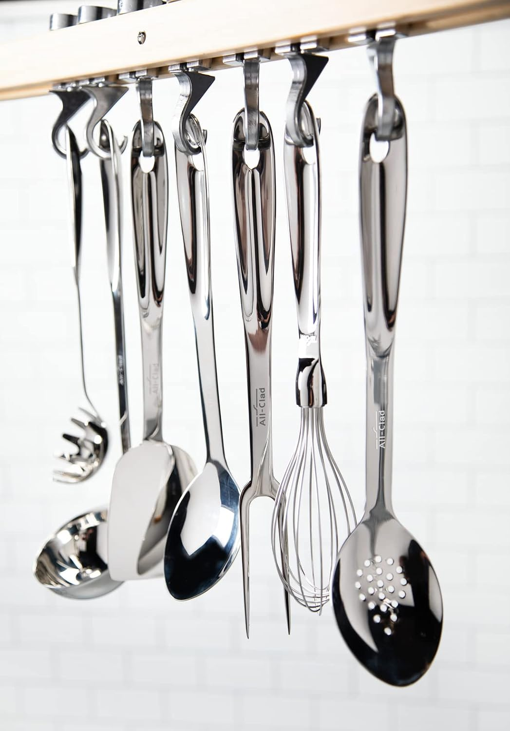 All-Clad T198 Stainless Steel Flexible Slotted Turner, Silver image number 4