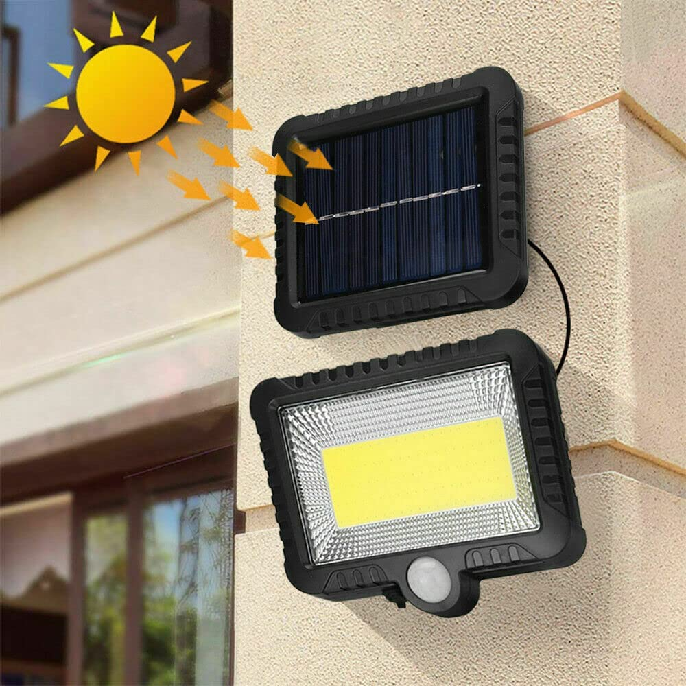 2X 100 Led Solar Sensor Lights Light Motion Detection Security Garden Flood Lamp (2X) image number 2