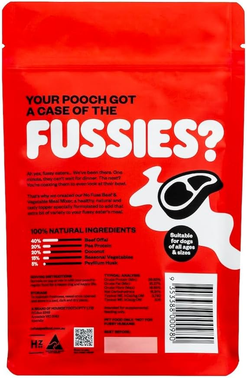 No Fuss Beef Meal Mixer Dog Food 60 G (Pack of 2) image number 3