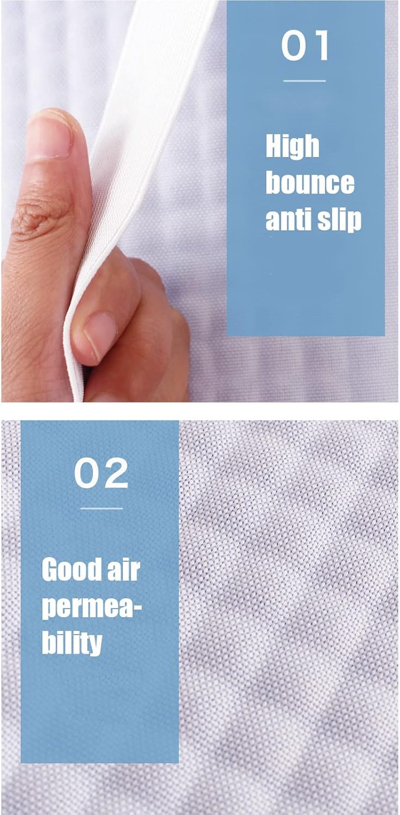 Pillow Cooling Pad, Large Head Contacting Area Washable, Recyclable Ergonomic Design Non Slip Elastic Belt Cooling Gel Pillow Mat for Home or Beauty Salon image number 5