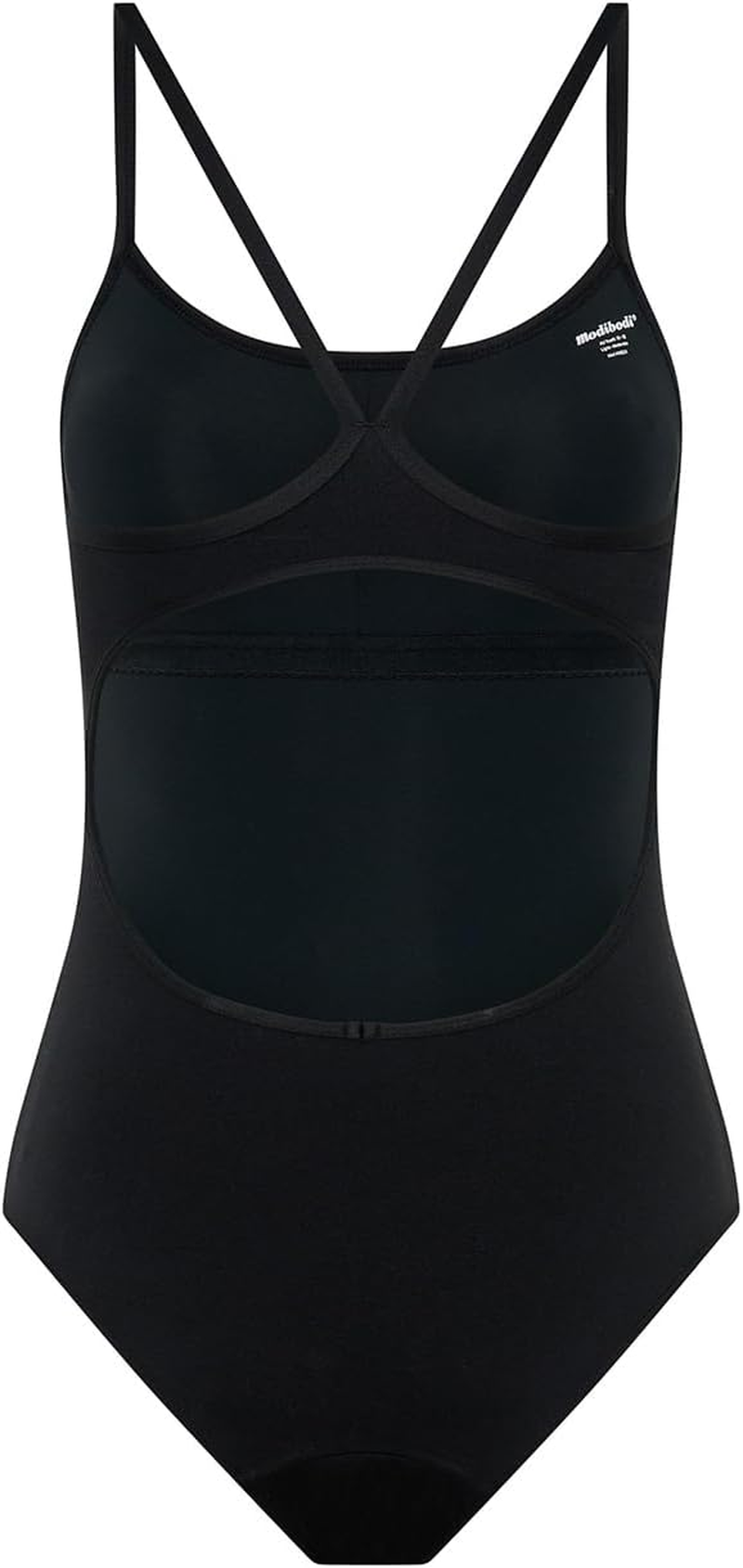 Modibodi Leakproof Period Swimwear for Teens - Thin Strap One-Piece Performance Swimsuit - Light 20Ml Absorbency image number 5