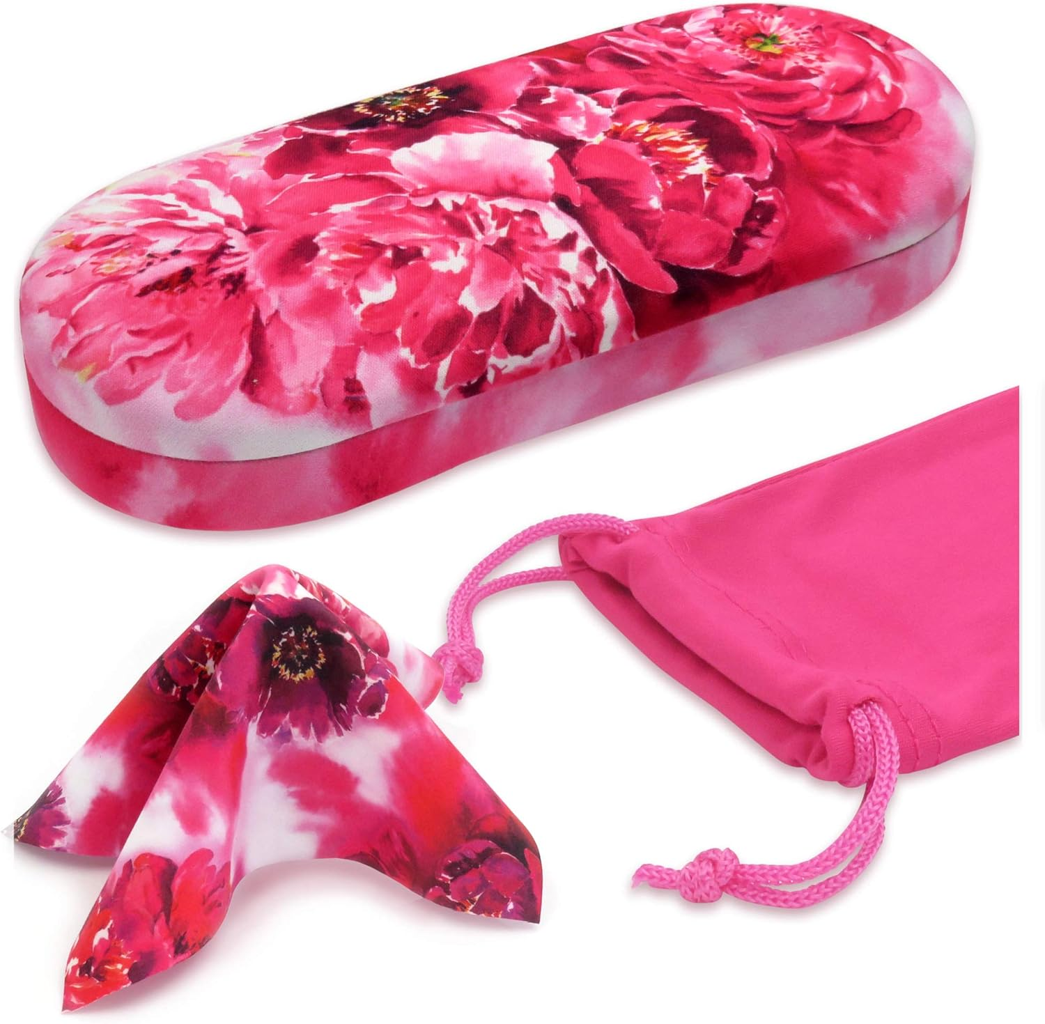 Myeyeglasscase Smooth Classic Hard Eyeglasses Case | Medium Deep Size | for Men and Women | Protective | Sturdy | As135H