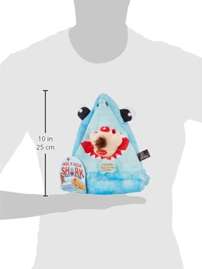 Bow Wow Pet Shark Hide & Seek Plush Dog Toy Set Teeth (4-Piece) Pet Teeth Teasing Toy (97659) - Multicolor image number 3