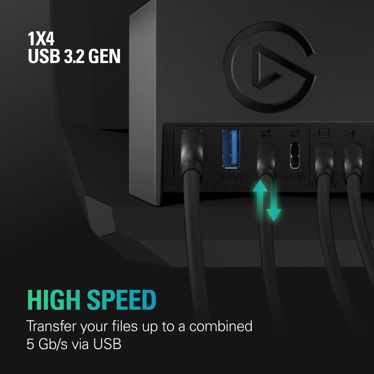 Elgato USB Hub &ndash; for Stream Deck +, 2 USB-C Ports/2 USB-A Ports, Power Delivery, Sd/Microsd Card Reader &ndash; USB-C, Mac/Pc, Stream Deck & Power Supply Not Included image number 1