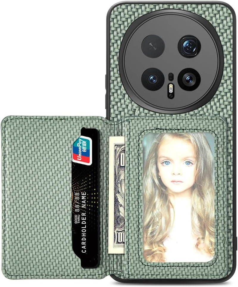 MOJIA Case for Honor Magic8 Pro/Magic 8 Pro, Ultra Thin TPU Non-Slip Shockproof Mobile Phone Case, Protective Cover with Card Pocket and RFID Shielding, Black