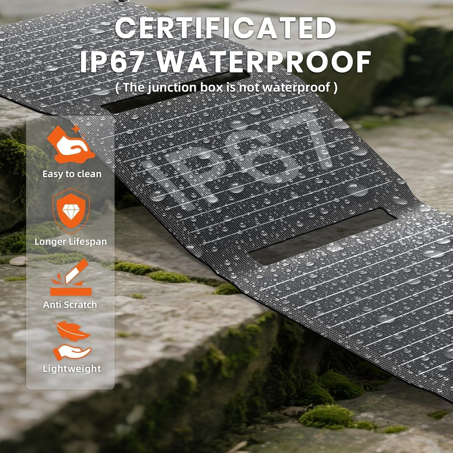 Flexsolar 40W Portable Solar Panel for Camping, Foldable Solar Charger with USB-A/USB-C 18W /DC 40W Output (19V/2.1A) for Portable Power Station, Cell-Phone, Pad, Laptop, Camera Outdoor RV off Grid image number 5