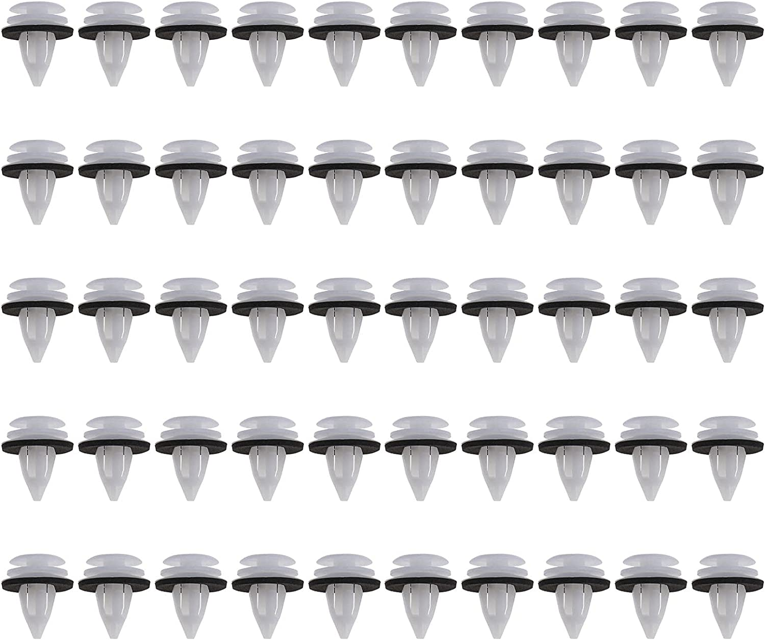 SING F LTD 50Pcs Car Interior Door Panel Clips Trim Fasteners Plastic 51418224768 51410407984 Car Parts Interior Fittings Door Cards