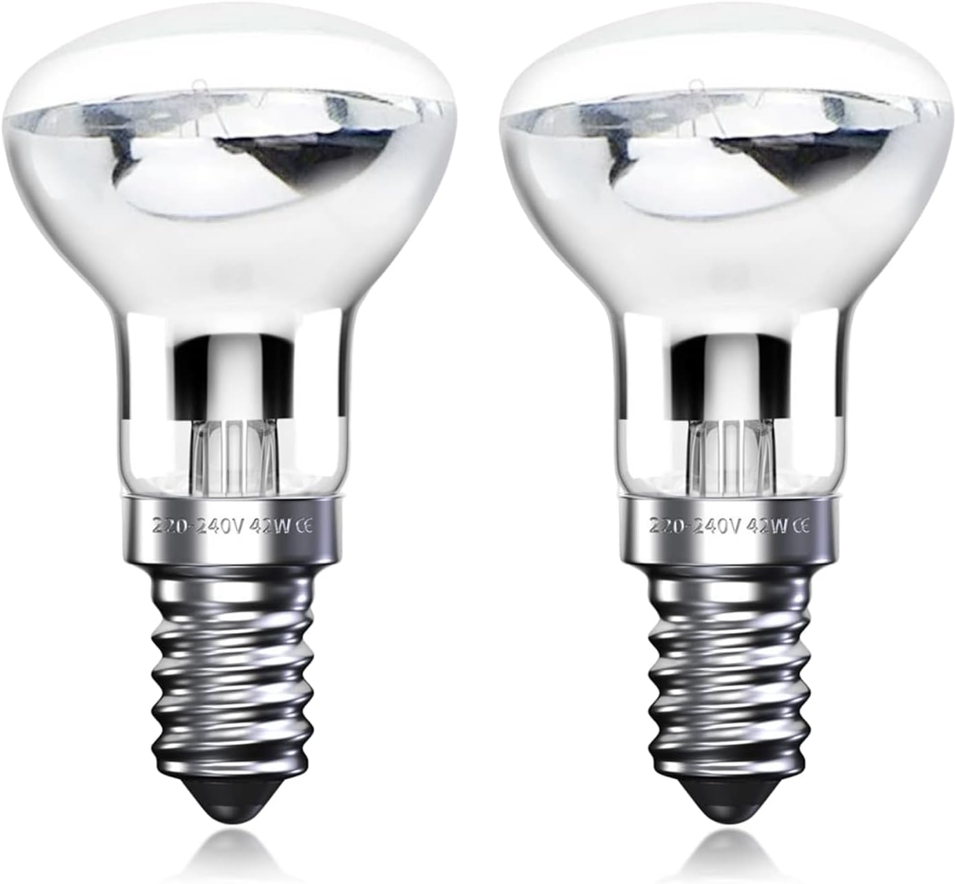 Brightark R39 E14 40W Lava Lamp Bulbs, Small Edison Screw SES Reflector Spot Lava Lamp Bulbs, Warm White 2800K Energy Saving R39 Spotlight Halogen Bulbs Dimmable (2 Pcs) image number 2