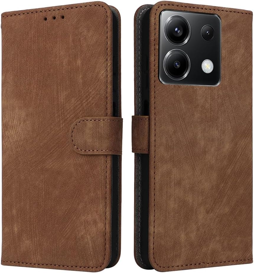 XINNI RFID Protective Phone Case for ASUS ROG Phone 9/ROG 9/ROG 9 Pro, PU/TPU Flip Leather Shockproof Cover, Black