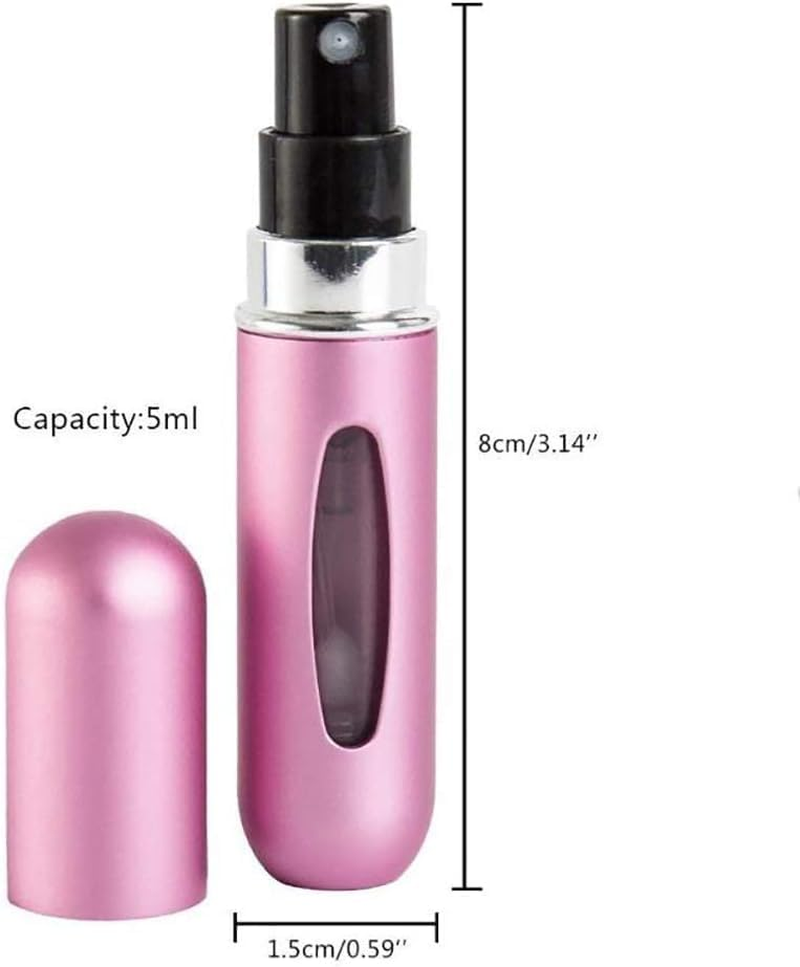Ideal Swan Perfume Travel Refillable Bottle - Refillable Portable Perfume Atomizer， Mini Perfume Aerosol for Trip，Fragrance Empty Spray Bottle ，Scent Pump Case 4Pcs image number 5
