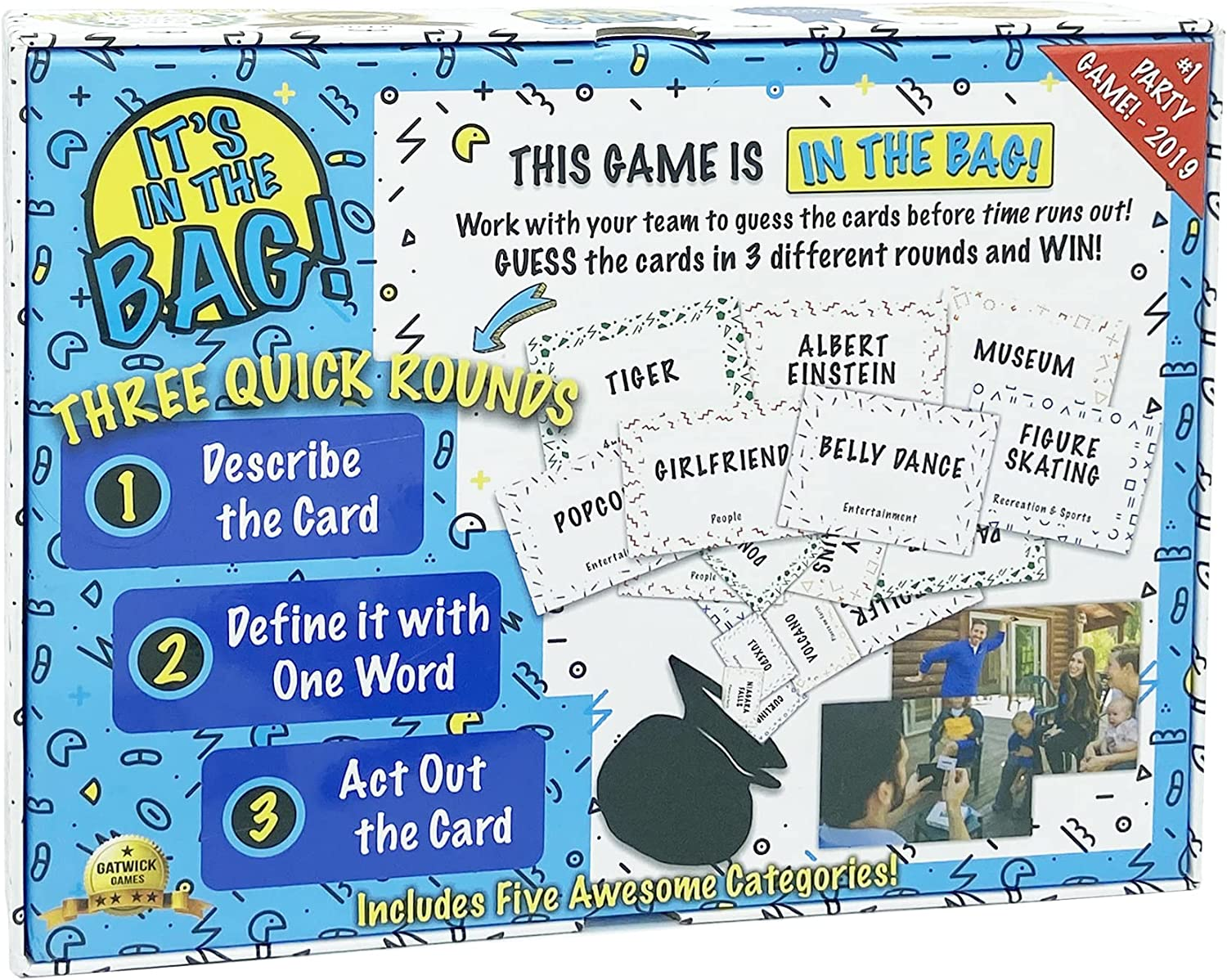It'S in the Bag! - Newest Game for Family! for Adults! for Parties! Laugh Out Loud in This Game of Teamwork. Describe, Guess & Charades! Act Fast in This Popular Quick-Witted Card Game! 4-20 Players! image number 3