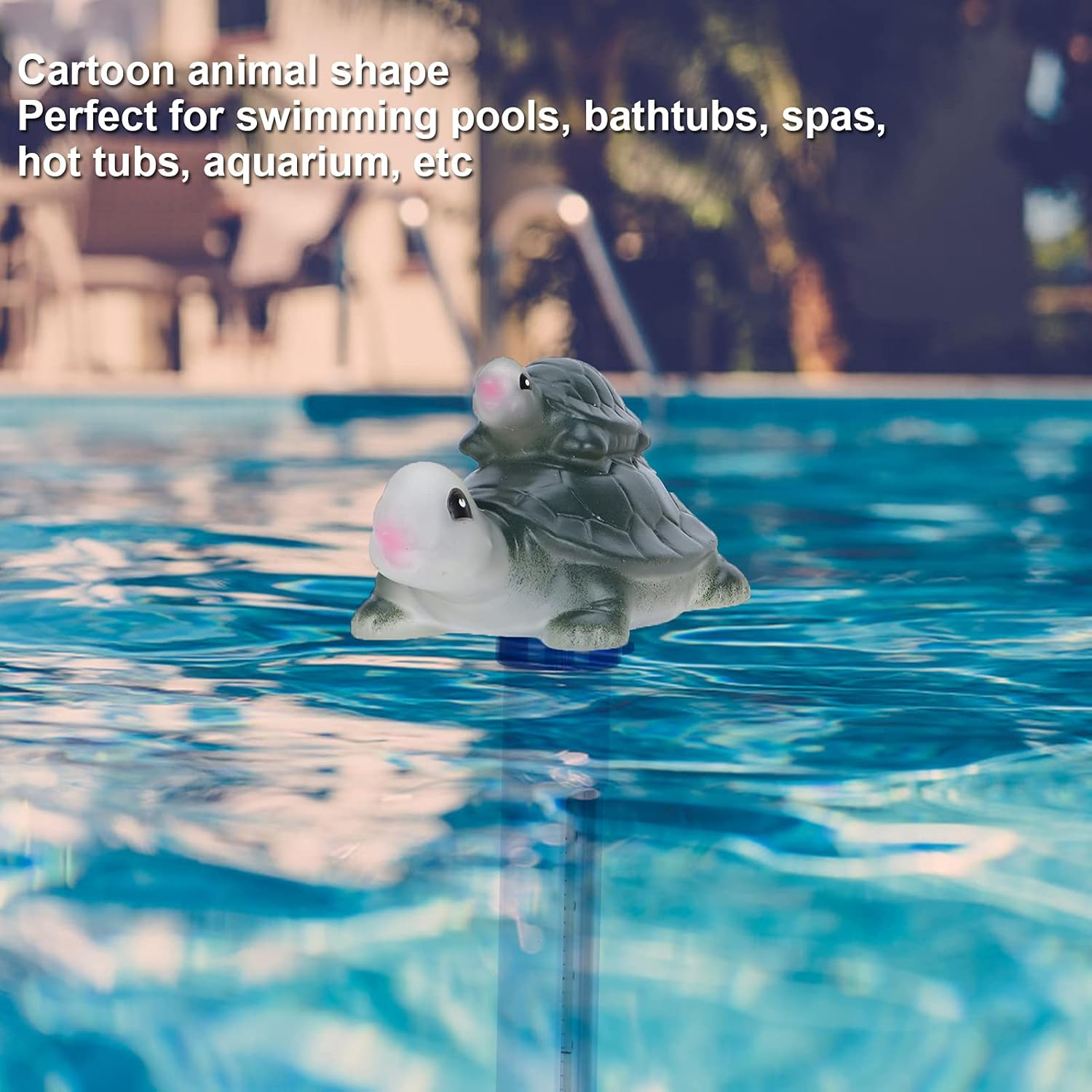 Cartoon Pool with Accurate Readings, Floating Design for Spa, Hot Tub, Pond and Aquarium