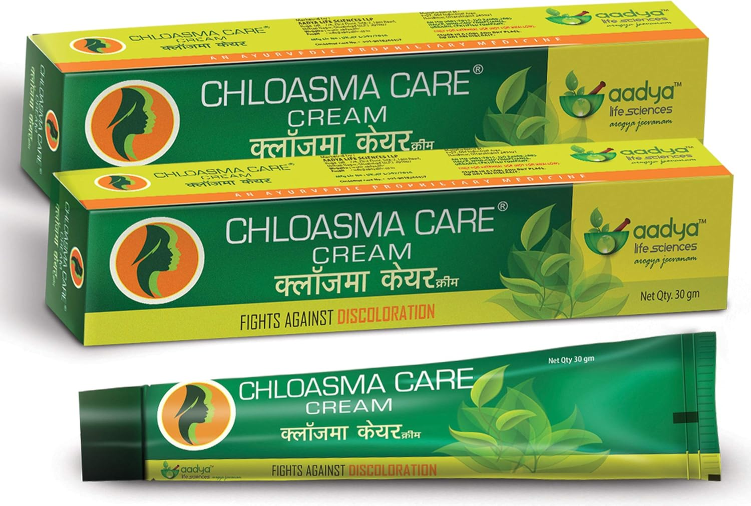 Aadya Life Sciences LLP - Chloasma Care Cream - Helps with Hyperpigmentation, Stretch Marks, Blemishes (Pack of 2) image number 4