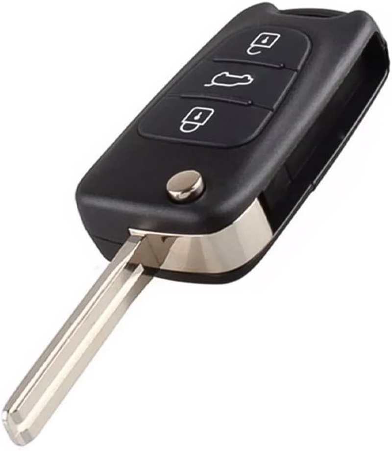 3 Button Flip Key Replacement Remote Case/Shell/Blank Make for Suitable for Hyundai I30 I20 Elantra image number 5