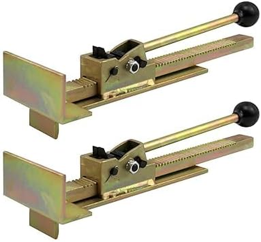 2 PCS Professional Flooring Jacks for Hardwood Floors- Hardwood Floor Installation & Straightening Tool with Precision Positioning for Wood Laminate Flooring, DIY & Pro Alignment Kit (Golden)