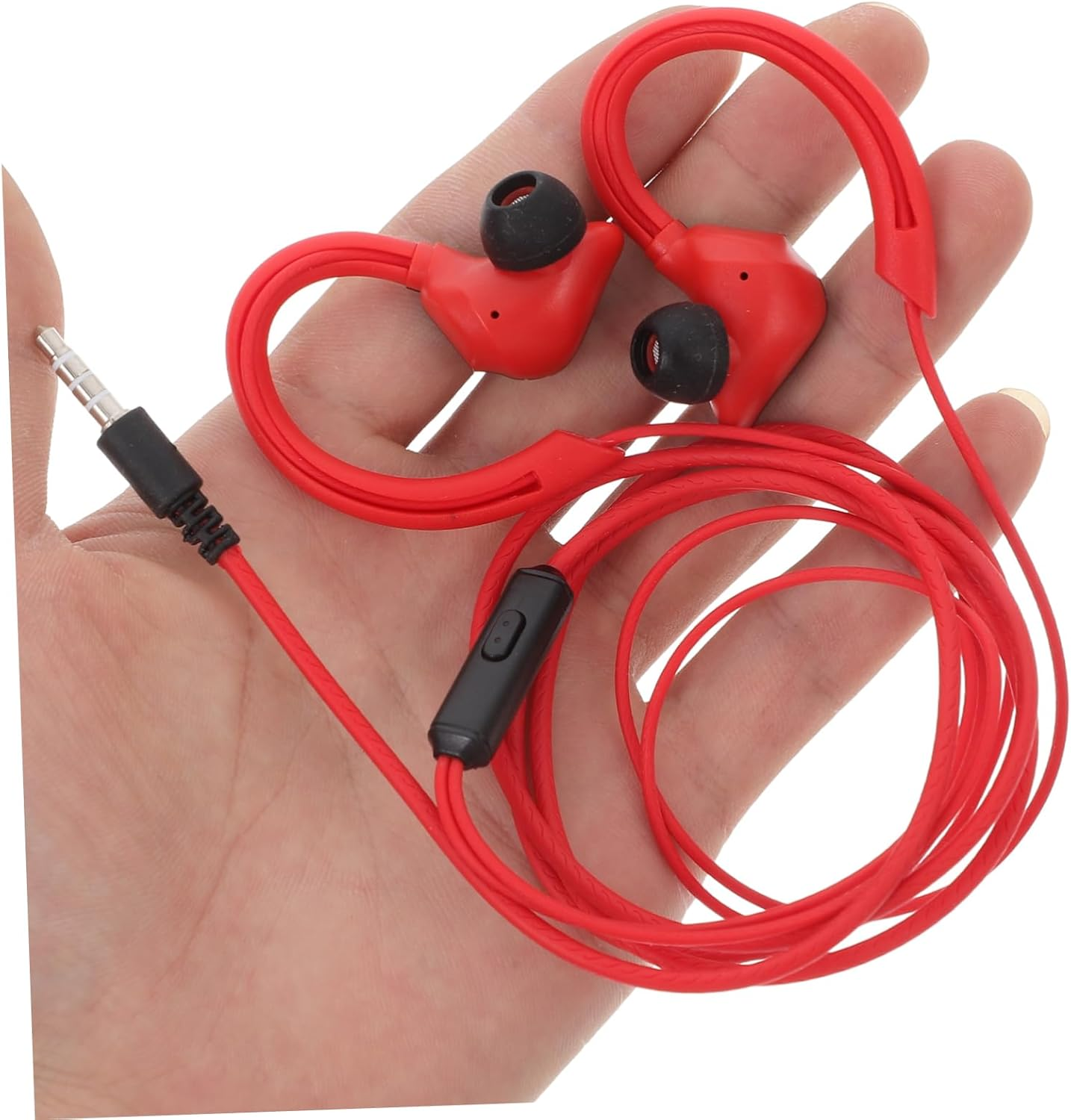 HONMEET Ear Earbuds Fit for Sports Running and Gym Comfortable Hanging Headset with Stereo Sound and Easy Control for Smartphones