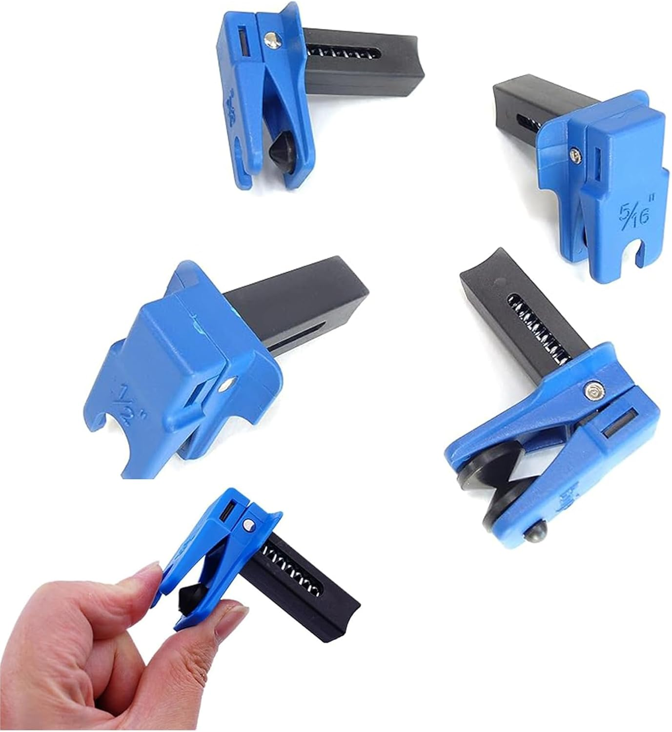 4 Pcs Brake Fluid Line Stopper Gasoline Hose Stopper Gas Hose Stopper Hose Clamp Set to Prevent Car Oil Spill 5/16 3/8 1/2 Banjo Flare Line Stopper Fluid Stop image number 4