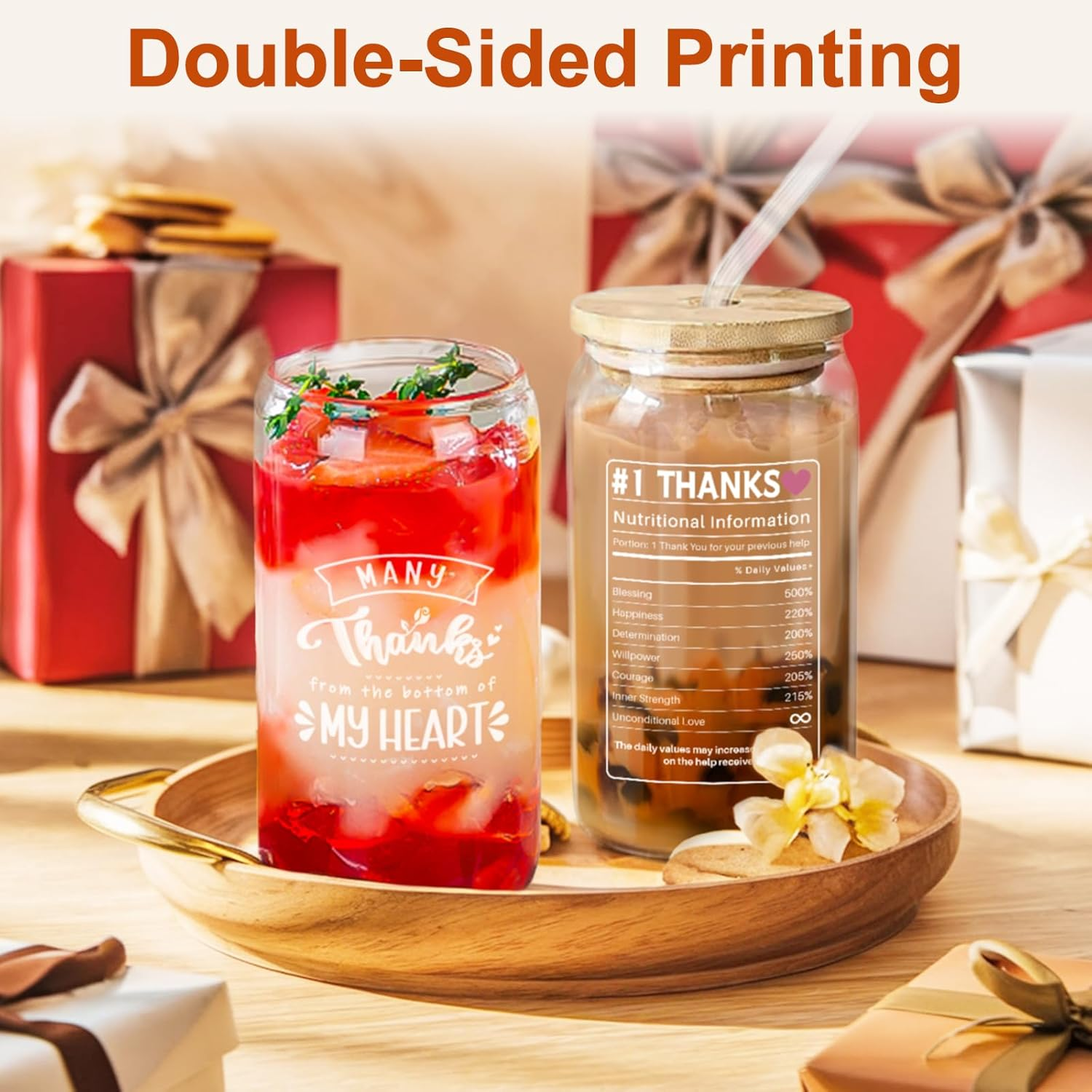 Thank You Gift - Gifts for Women, 16 Oz Iced Coffee Cup, Friend Birthday Gifts, Perfect Thank You Gifts for Teacher, Ideal for Graduation, Great Thank You for Colleagues - 13Th-07 image number 6