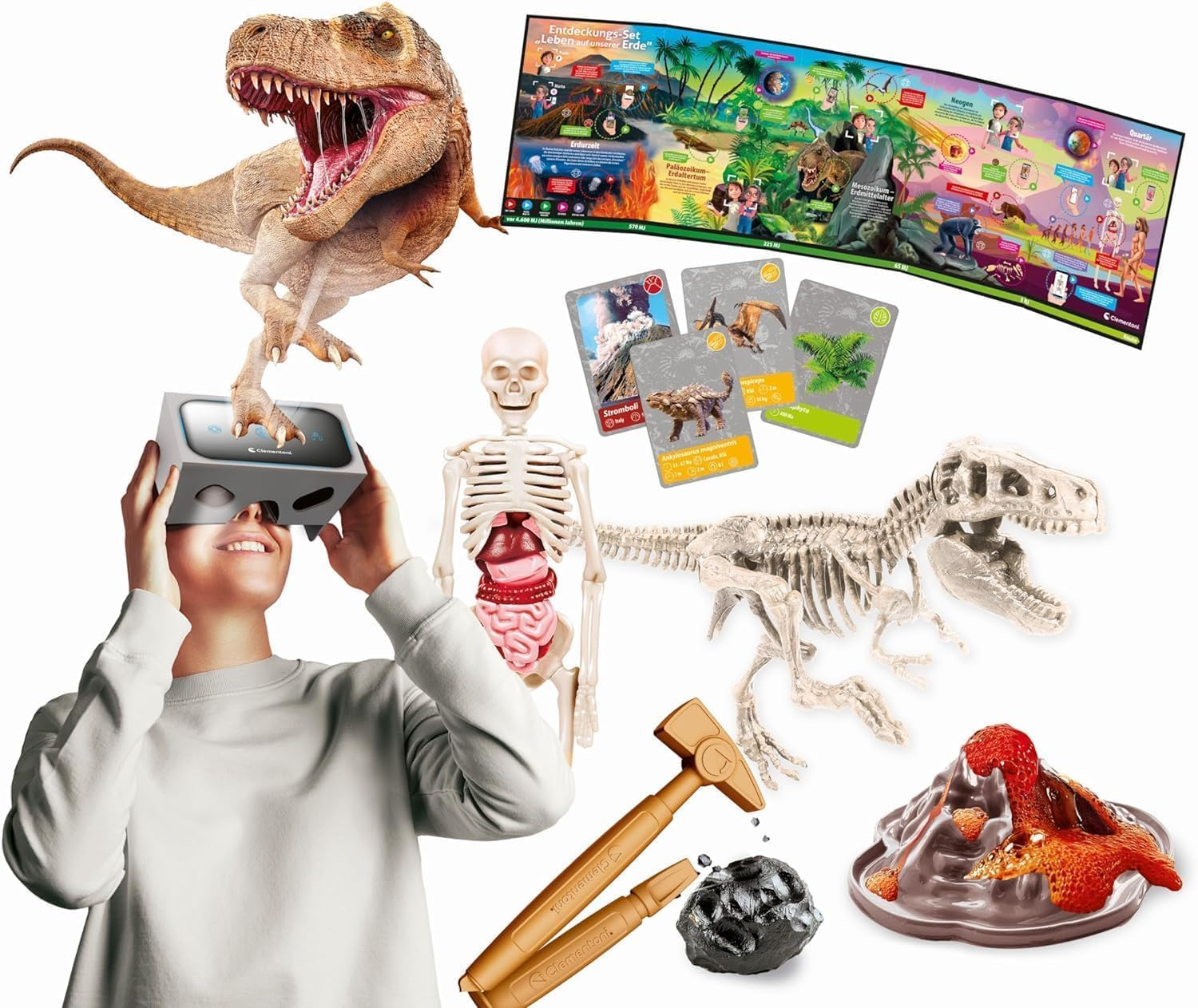 Galileo Lab 59366 Discovery Set Life on Our Earth Experiment Box with VR Experience Toy for Children from 8 Years Clementoni image number 2