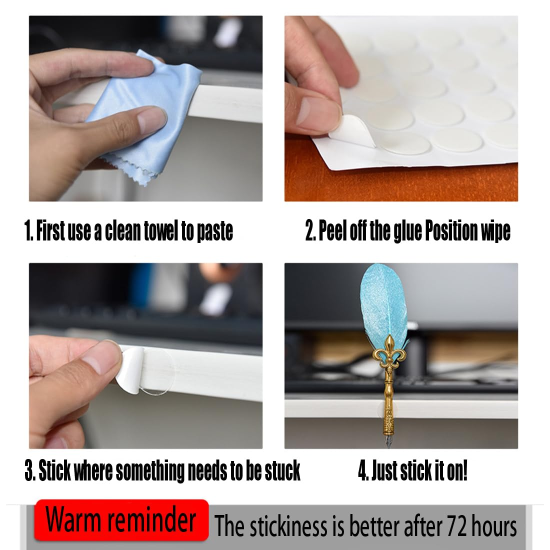 270PCS round Nano Double Sided Tape, Detachable and Versatile,Double Sided Adhesive Tape for Decoration, Party Supplies, Picture Hanging Strips, Carpet Tape image number 1