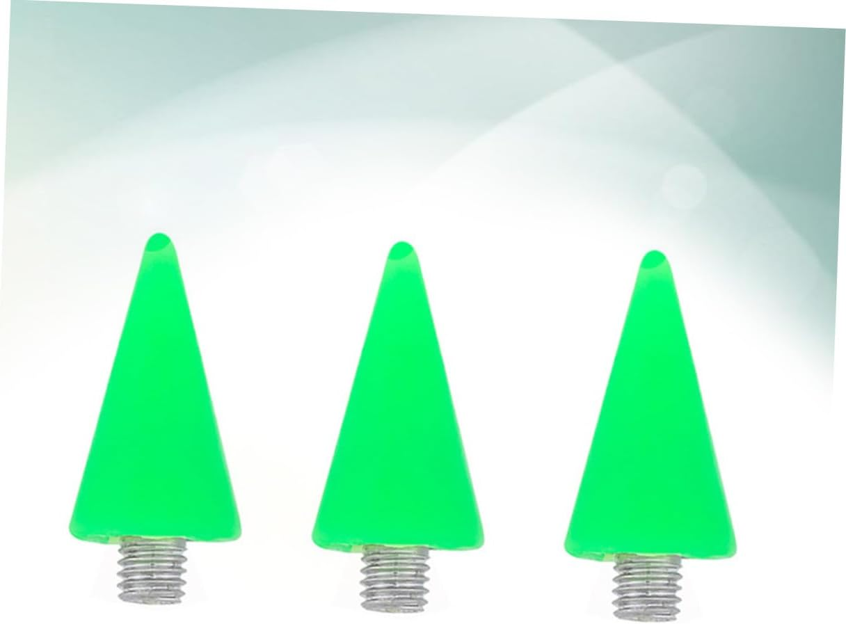 Baluue Acrylic Dotting Pen Replacement Head Set 3Pcs Green Nail Art Tools for Manicure Wax Head Dotting Pen for Rhinestones Picking and Diy Nail Designs - Green image number 6