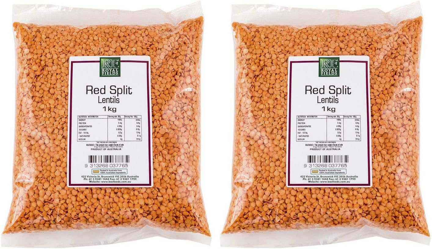 Royal Fields Red Split Lentils, 1 Kg image number 1