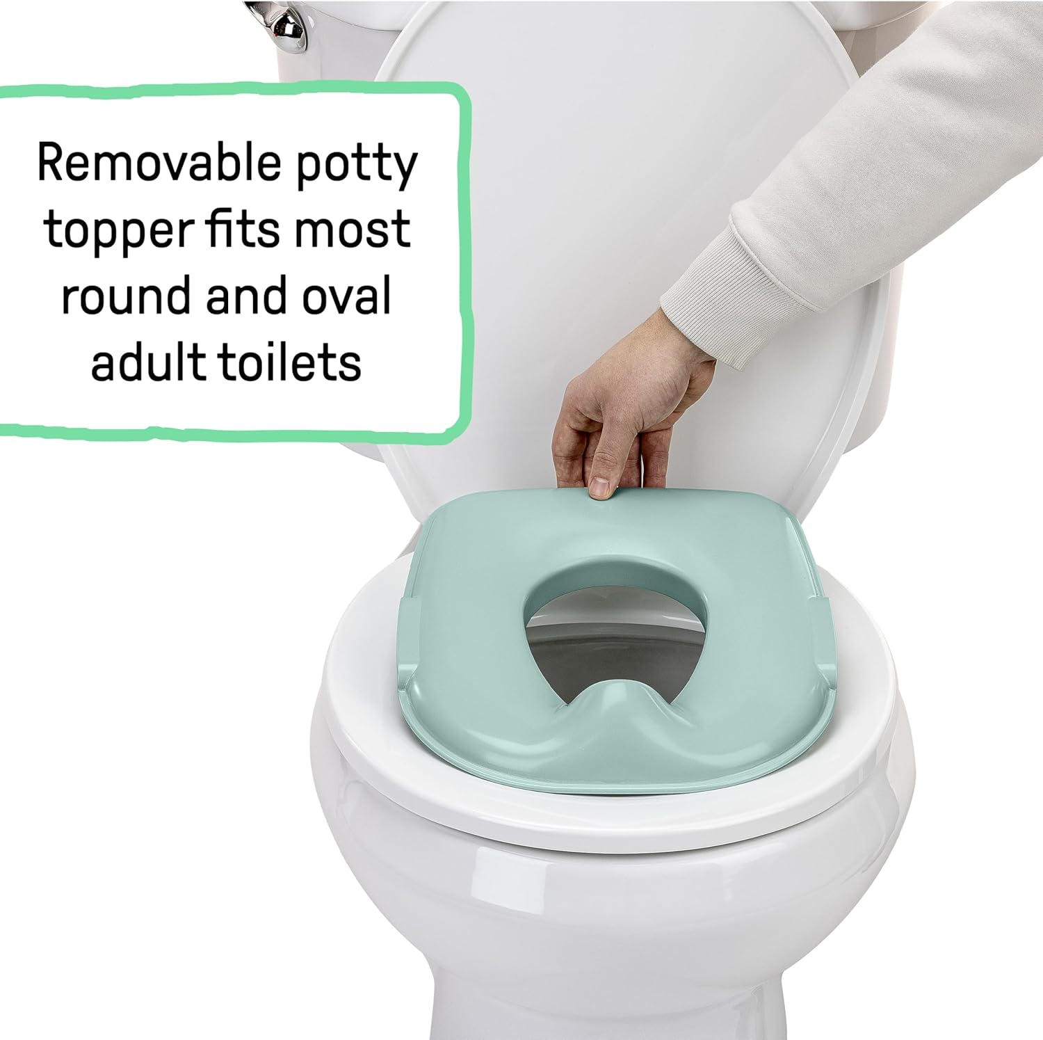 Ingenuity Prepare to Potty 3-In-1 System - Potty Training Toilet, Topper, Step Stool, Easy Setup, for Toddlers Ages 18 Months+