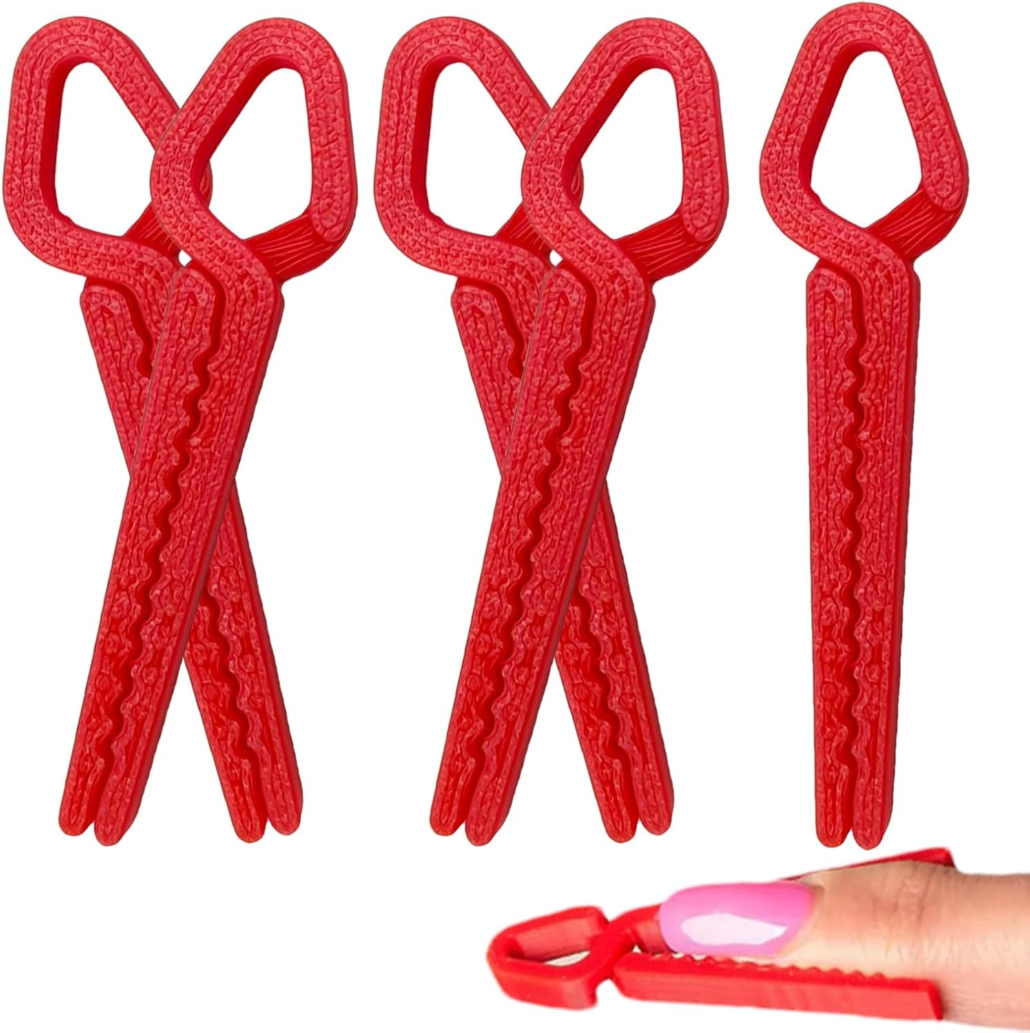 Moreeulsi Nail Polish Protector, Fingernail Clamp - Reusable 3D Print Nail Guards for Salon Home Travel Party Everyday Wear Manicure Stamping French Tip image number 5