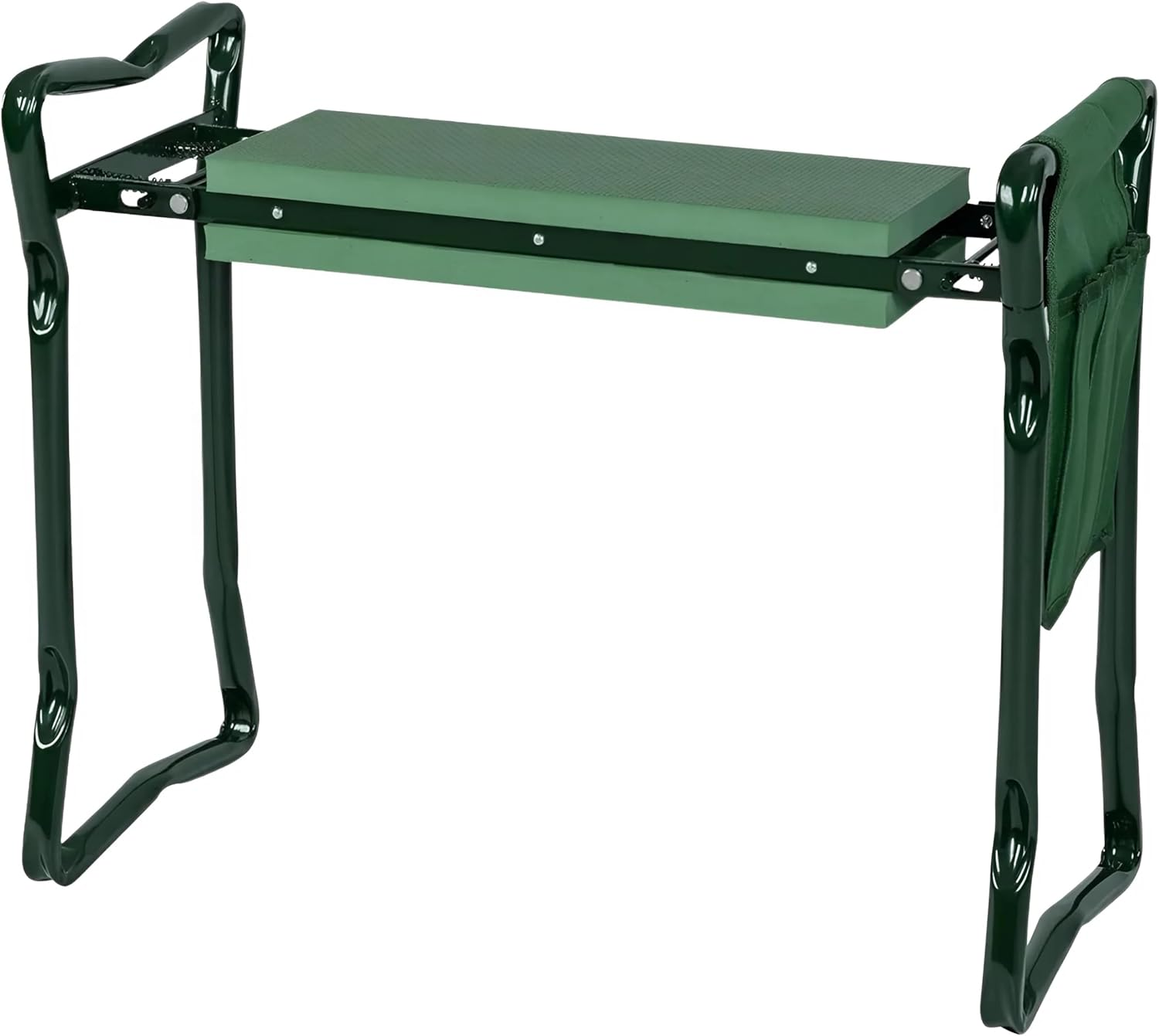 EZONEDEAL Garden Kneeler Stool Seat, Folding Stool 2 in 1, Portable Kneeling, Foldable Bench Foam Pad Protect Knee - 2 Tool Pouches Easy to Carry Lightweight and Practical image number 4