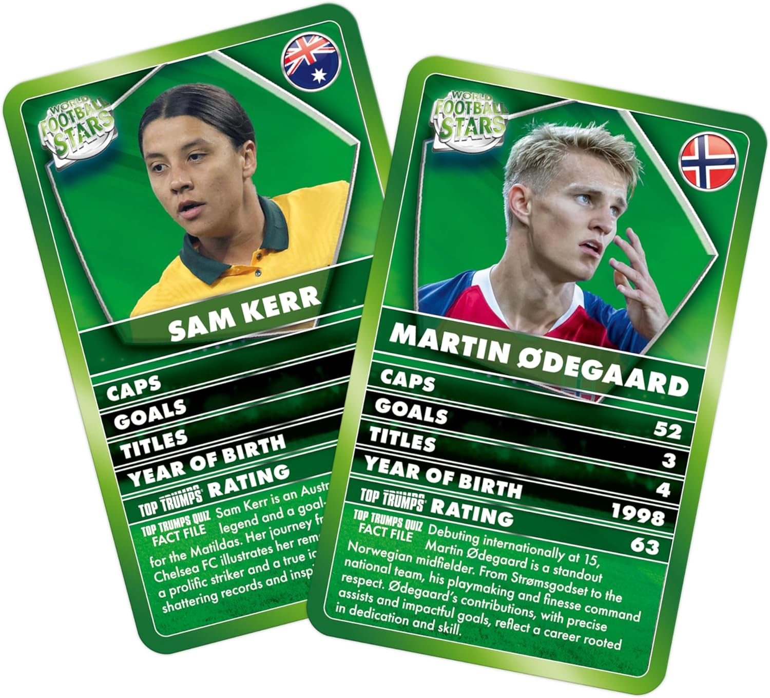 Winning Moves Top Trumps Specials World Football Stars Card Game image number 5